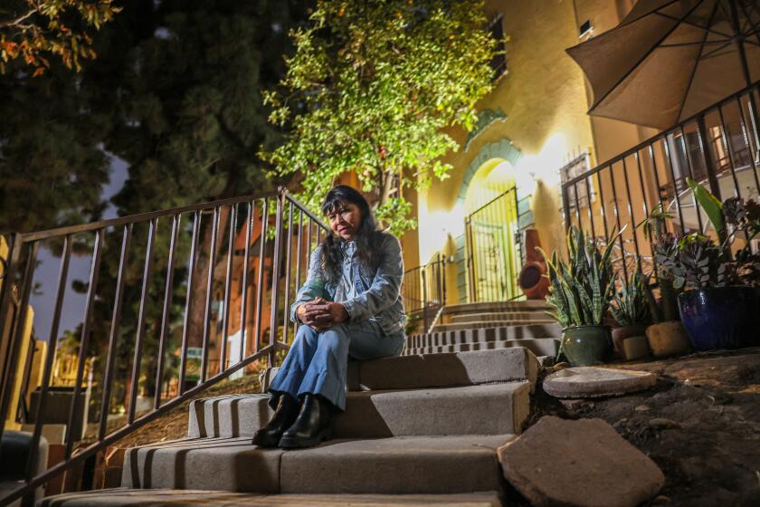 Los Angeles, CA, Tuesday, November 12, 2024 - Mari Martinez at her apartment in Central LA. She is part of Senoras for Housing, a group of tenants that is trying to bring a social housing model to their building. (Robert Gauthier/Los Angeles Times)