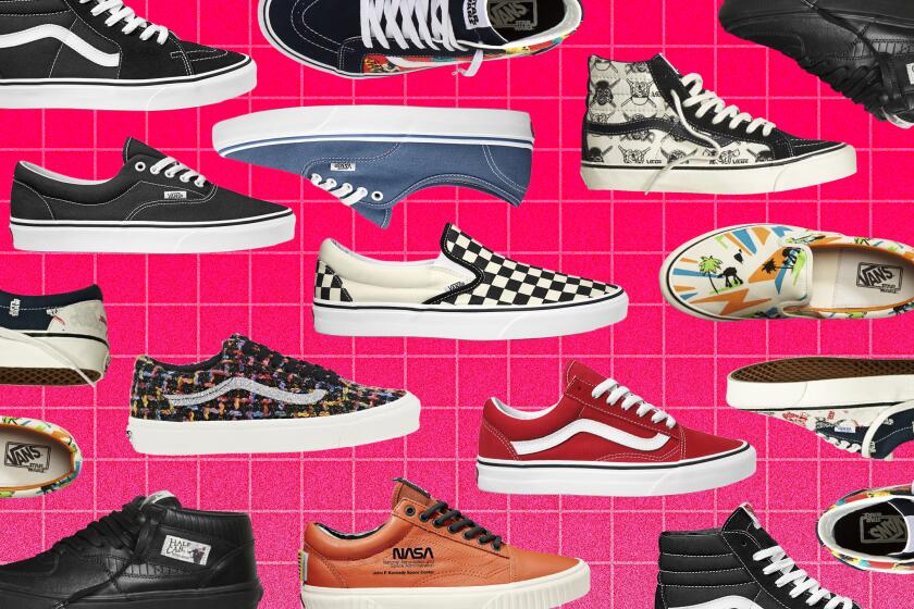 Multiple styles of Vans shoes are displayed.