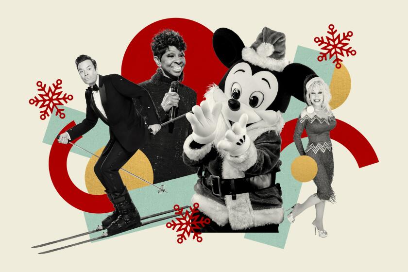 Photo illustration of Jimmy Fallon, Gladys Knight, Mickey Mouse and Dolly Parton