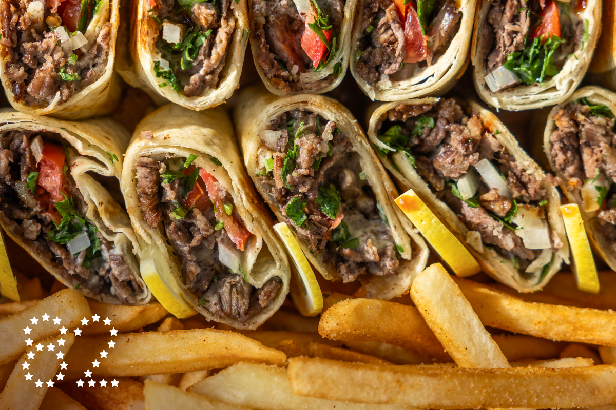 Shawarma tray for 10 people at Sincerely Syria